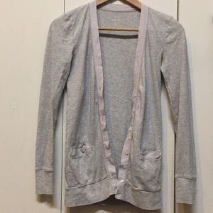 Jcrew heather grey slim fit cardigan